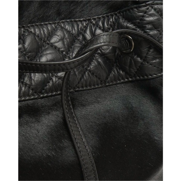 CHANEL Harako Ponyhair Black Quilted Tote Bag - Picture 6 of 11